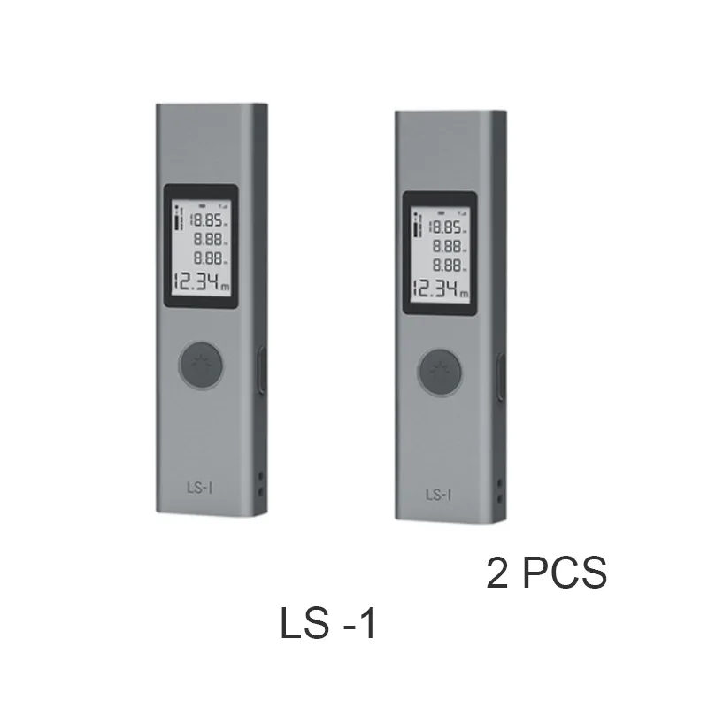 Xiaomi Duka лазерный дальномер 40 м LS-P USB флэш-дальномер для зарядки высокая точность измерения портативный дальномер - Цвет: 2 Pcs  LS-1