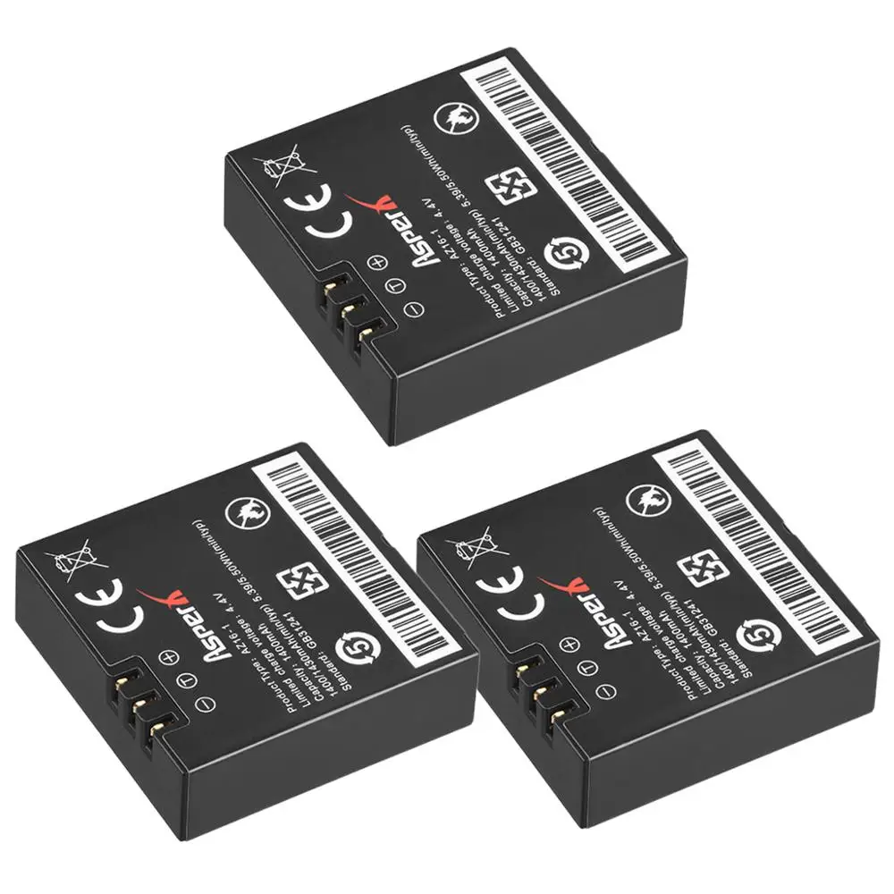 

Сменный аккумулятор для экшн-камеры XiaoYi 2 4K, 1400 мАч