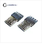 20 шт./партия Micro USB 5 Pin 30V 1.5A разъемы Женский Плоский порт терминал Джек хвост розетка электрическая вилка сварочная проволока адаптер
