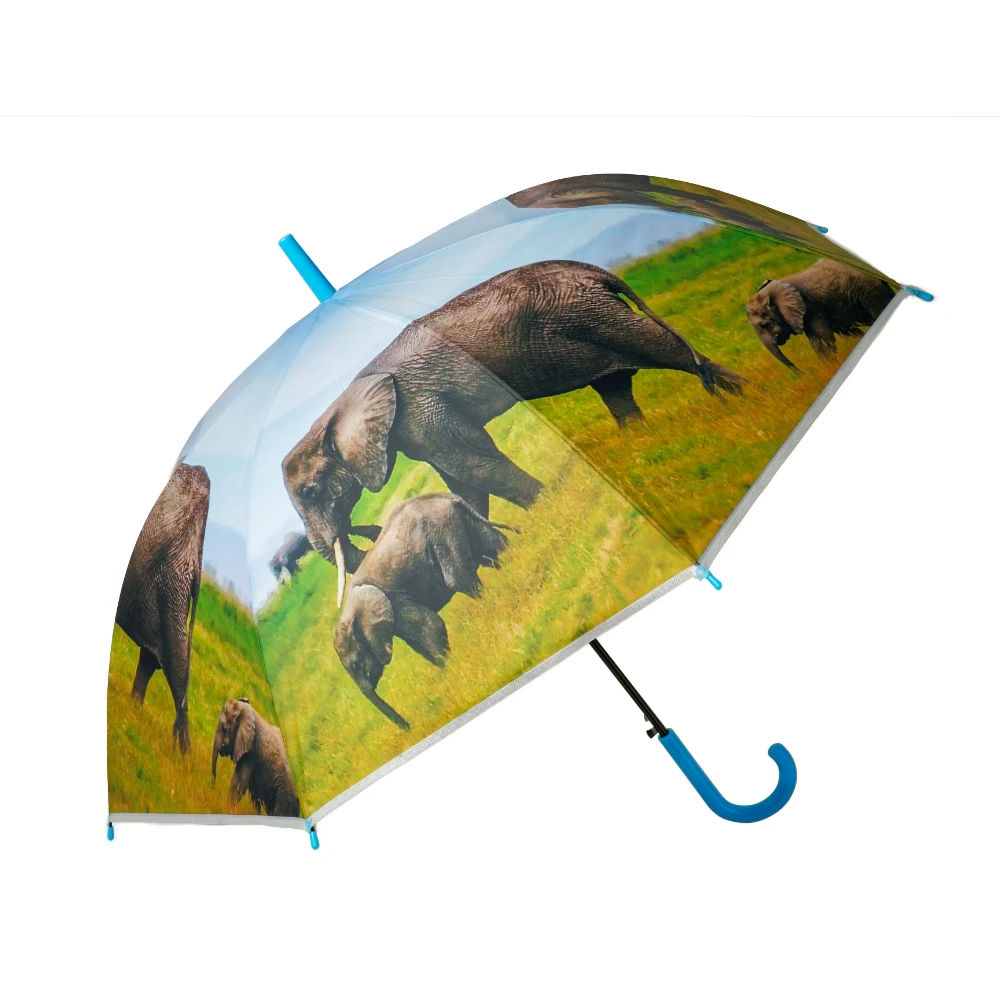 

Creative Umbrella Arch Windproof Rainproof POE Animal Cartoon Flamingos Panda Zoo Women's umbrella Beach