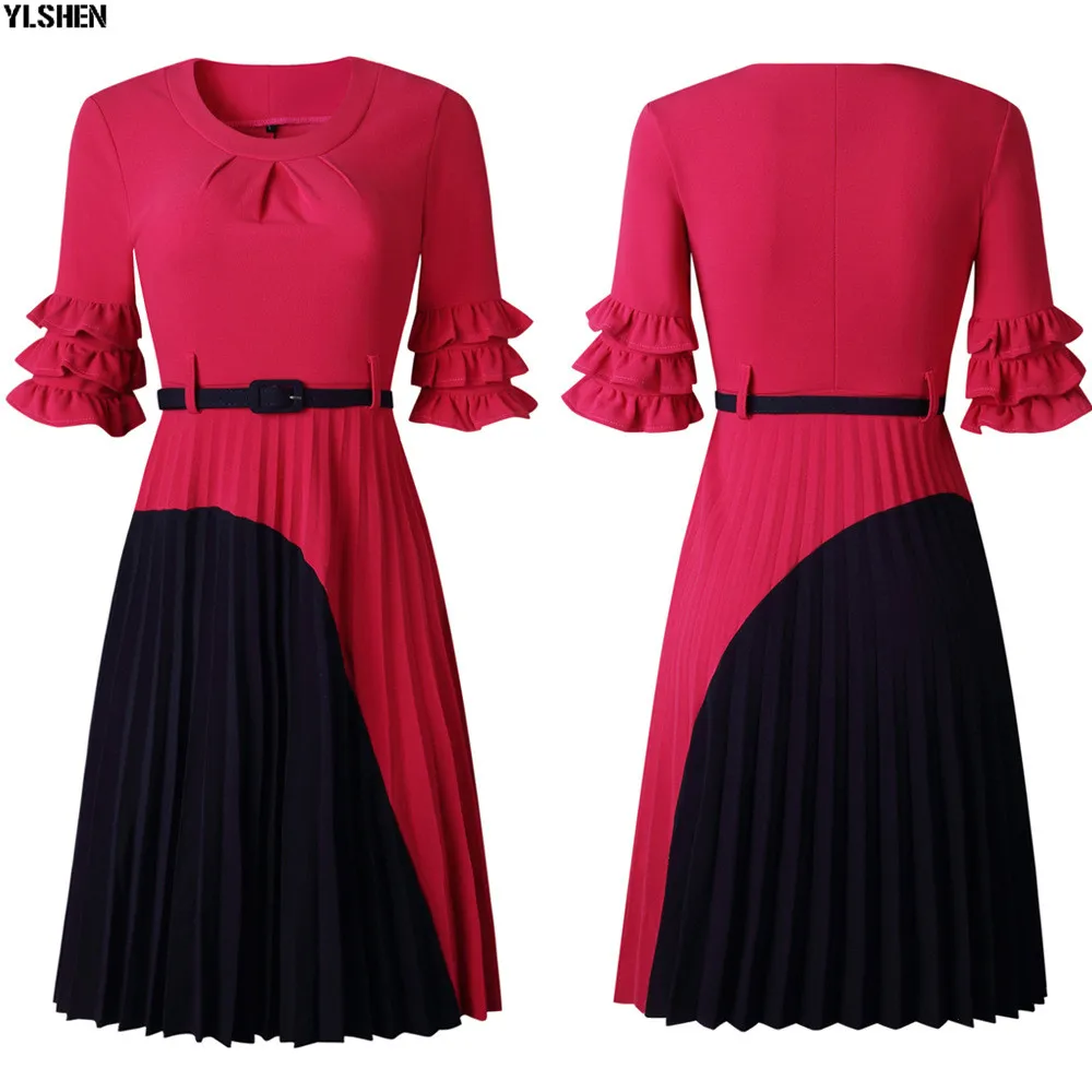 Style3 Rose red African Dresses for Women Print African Dress Africa Clothing Robe Africaine Femme Plus Size Ankara Dresses Ladies Clothes - Цвет: Style3 Rose red