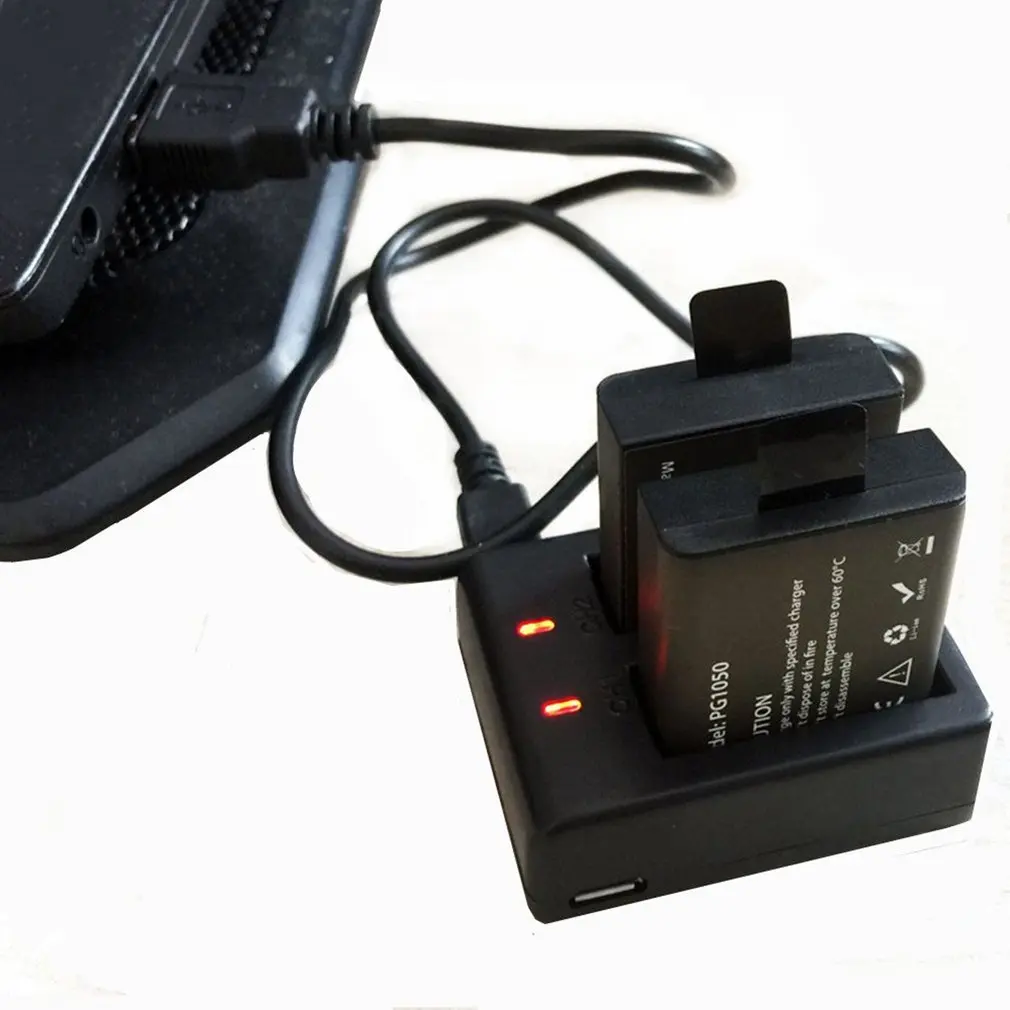 USB двойное зарядное устройство для eken H9 H9R H3 H3R H8PRO H8R H8 pro спортивная Экшн-камера