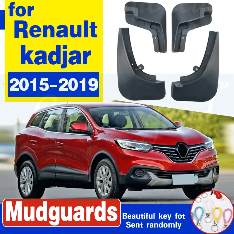 

4pcs Car Front Rear Fender Flares Splash Guards Sludge Flaps Mud Flaps Mudguards For Renault kadjar 2015 2016 2017 2018 2019