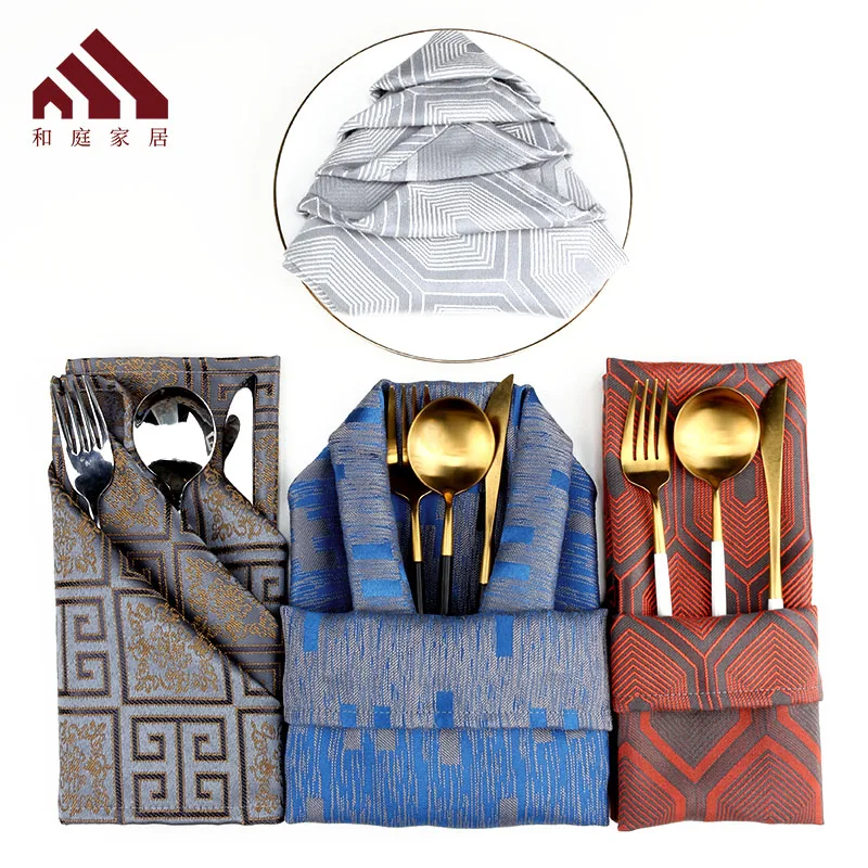 Тканевые обеденные салфетки Harting жаккардовые мягкие кухонные столы из хлопка и