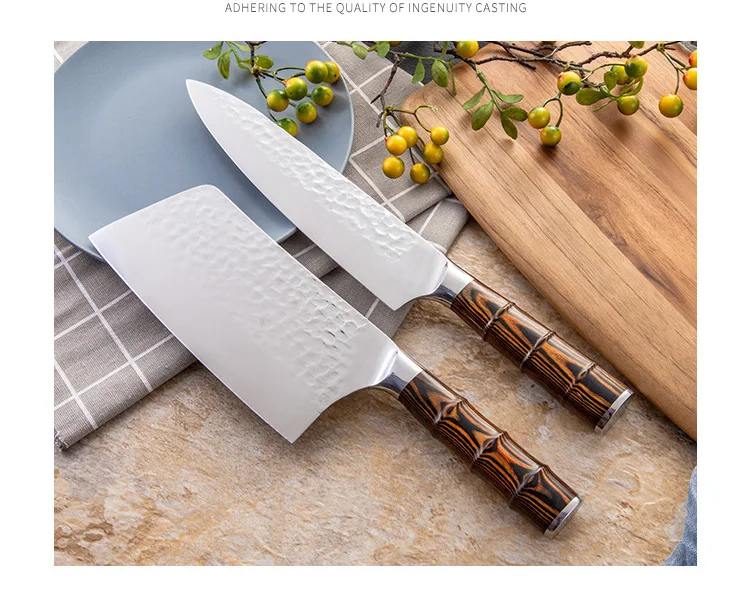 Кухонный нож 8 дюймов профессиональные японские ножи шеф-повара 5CR15 440C высокоуглеродистой нержавеющей стали нож для резки мяса нож сантоку