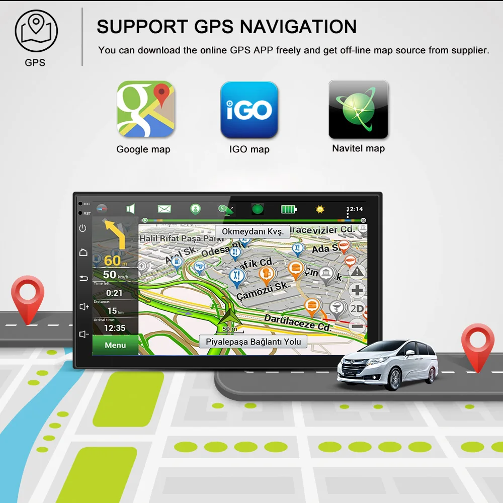 7 &quot2 Din Android 10 0 автомобильное радио аудио стерео универсальный автомобильный