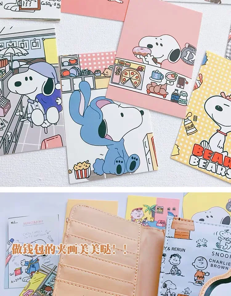 8 шт. Ins Peanuts изгой карта собаки милый мультфильм доска для сообщений доска для фото дисплей доска украшение стены визитная карточка дисплей