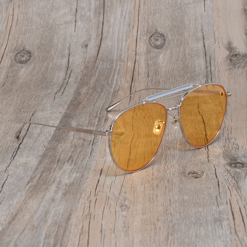 Мужские солнцезащитные очки Mio роскошные брендовые дизайнерские в металлической