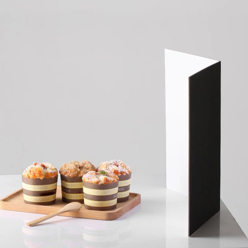 Картонный складной двухсторонний матовый отражатель светильник фотосъемки а4 2