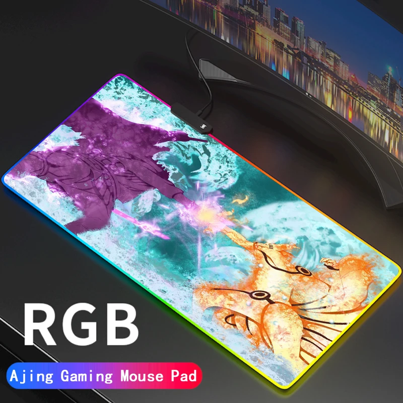 

Large RGB Mouse Pad xxl Gaming Mousepad LED Mause Pad Gamer Cartoons Mouse Carpet Big Mause Pad PC Desk Mat with Backlit