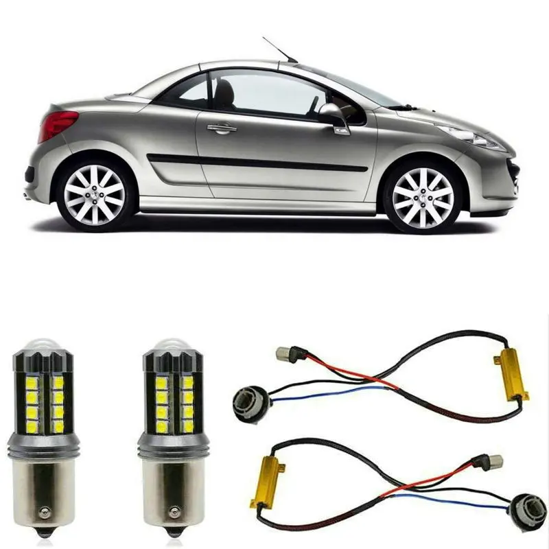Fog lamps for  PEUGEOT  207 CC WD CABRIO  Stop lamp Reverse Back up bulb Front Rear Turn Signal error free 2pc
