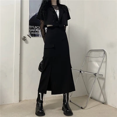 2020 новая ранняя Осенняя юбка для похудения с высокой талией красивая