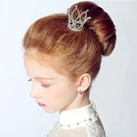 small girls crown tiara hair combs clear stone crystal mini tiara hair accessories jewelry