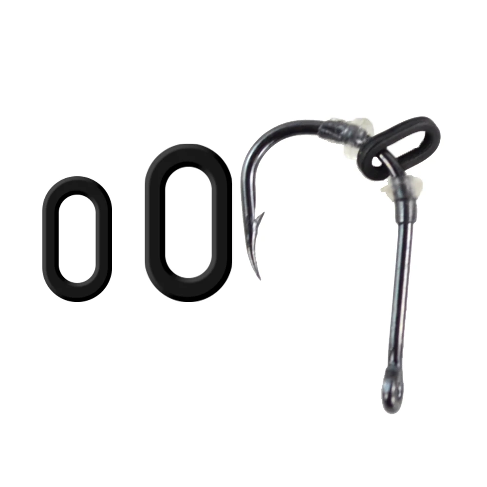 50pcs Carp Fishing Boilie Bait Rings for Hair Rigs Pop Ups Boilies Hookbait Hair Rig Ring Method Feeder Carp Fishing Accessories