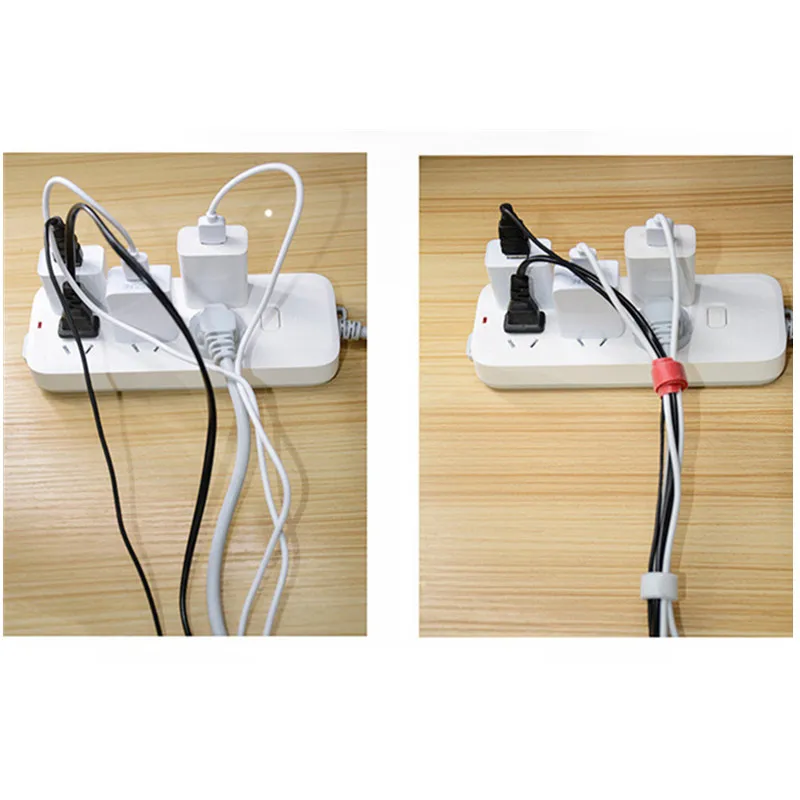 

20/40/60 Pcs Adhesive Magic Fastener Tape Sticks Cable Tie Model Straps Wire With Battery Stick Buckle Belt Bundle Tie Hook Loop