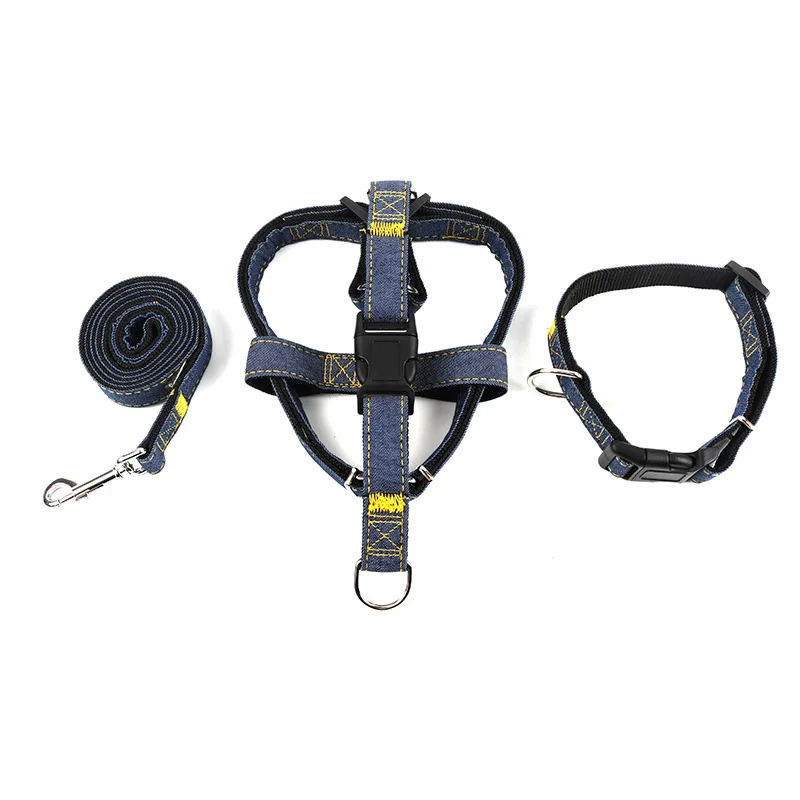 CAWAYI питомник Регулируемый жилет + воротник поводки для питомцев собак тяговых