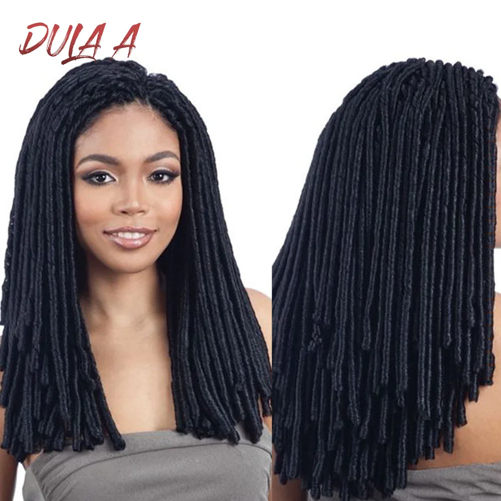 Dula A косички из искусственного меха накладные волосы синтетические черные