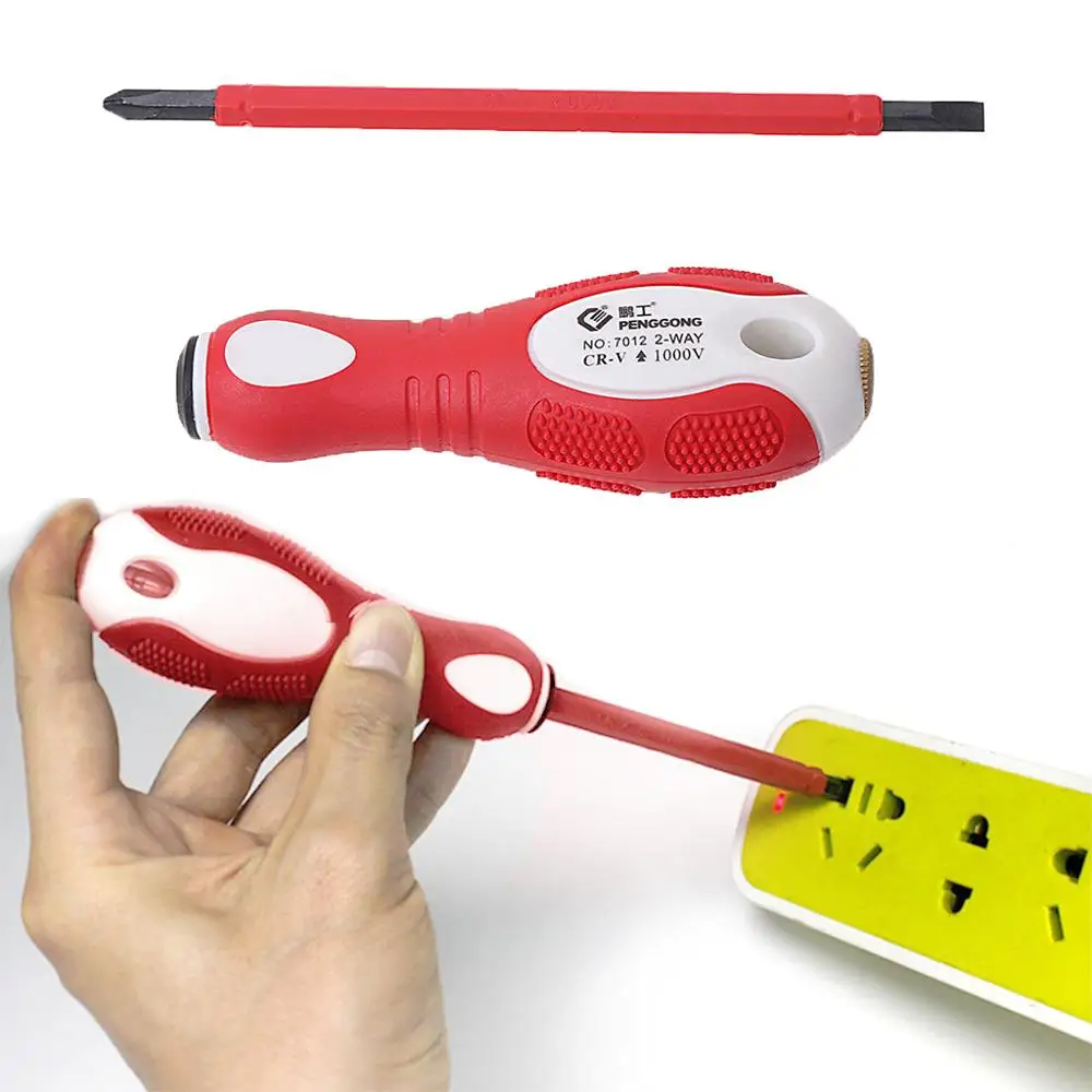 

2-In-1 Dual Head Screwdriver Electrical Tester Pen 1000V Voltage Detector Tool