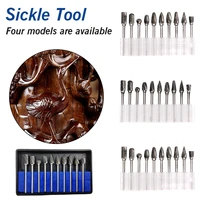 burr doublesingle slot cutting rotary dremel tool 18 shank 10pcs electric grinding tungsten carbide milling cutter rotarytool