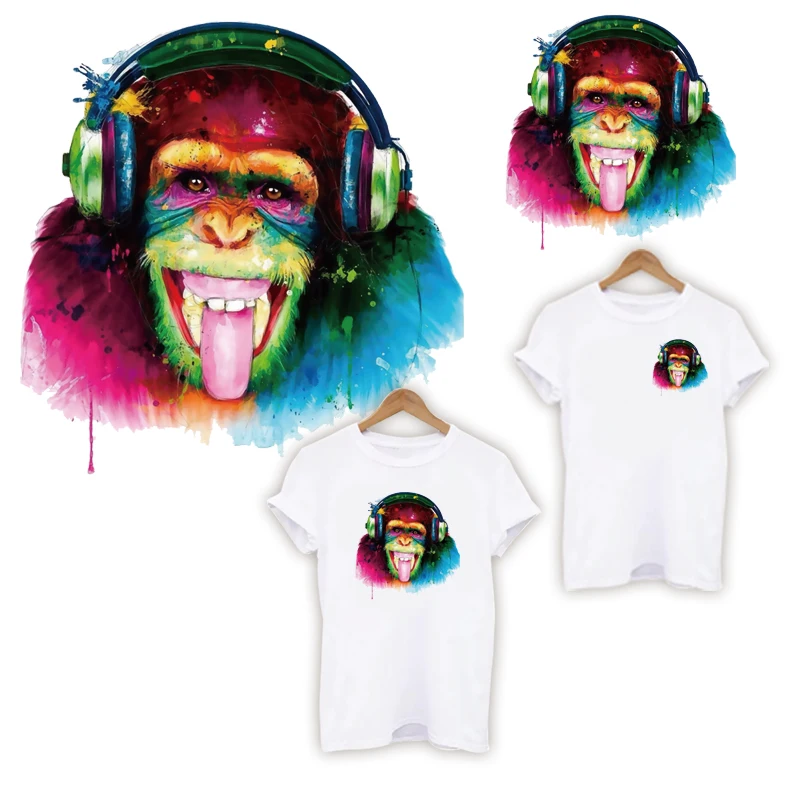 Термонаклейка сделай сам с изображением мультяшных животных нашивка для одежды