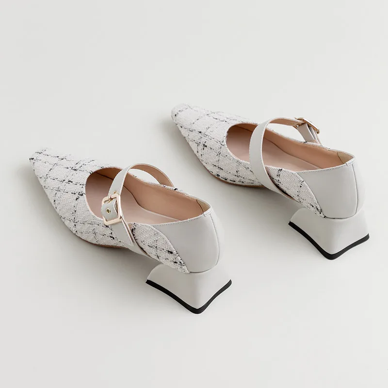 Женские туфли-лодочки Phoentin с узором Мэри Джейн Новое поступление 2020 на среднем