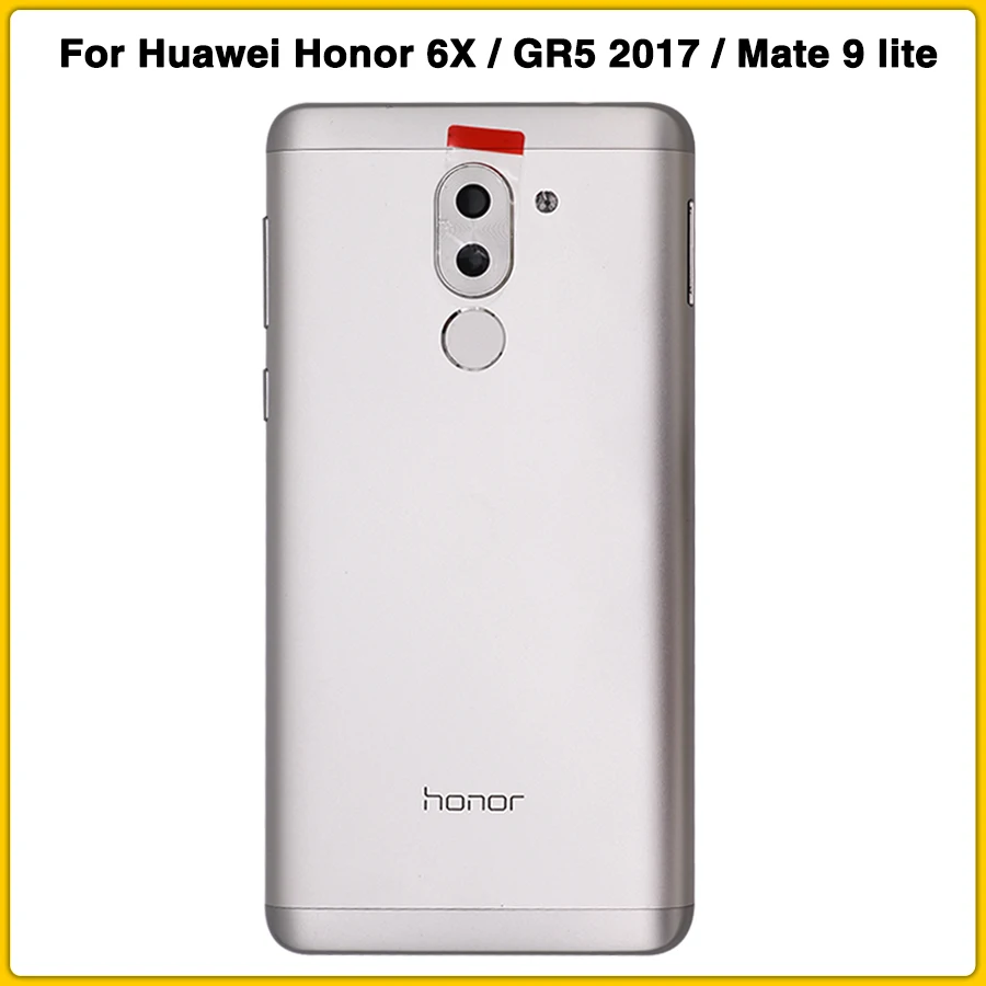 Полный корпус чехол для Huawei Honor 6X/GR5 2017/Mate 9 lite крышка батареи задняя с гибким