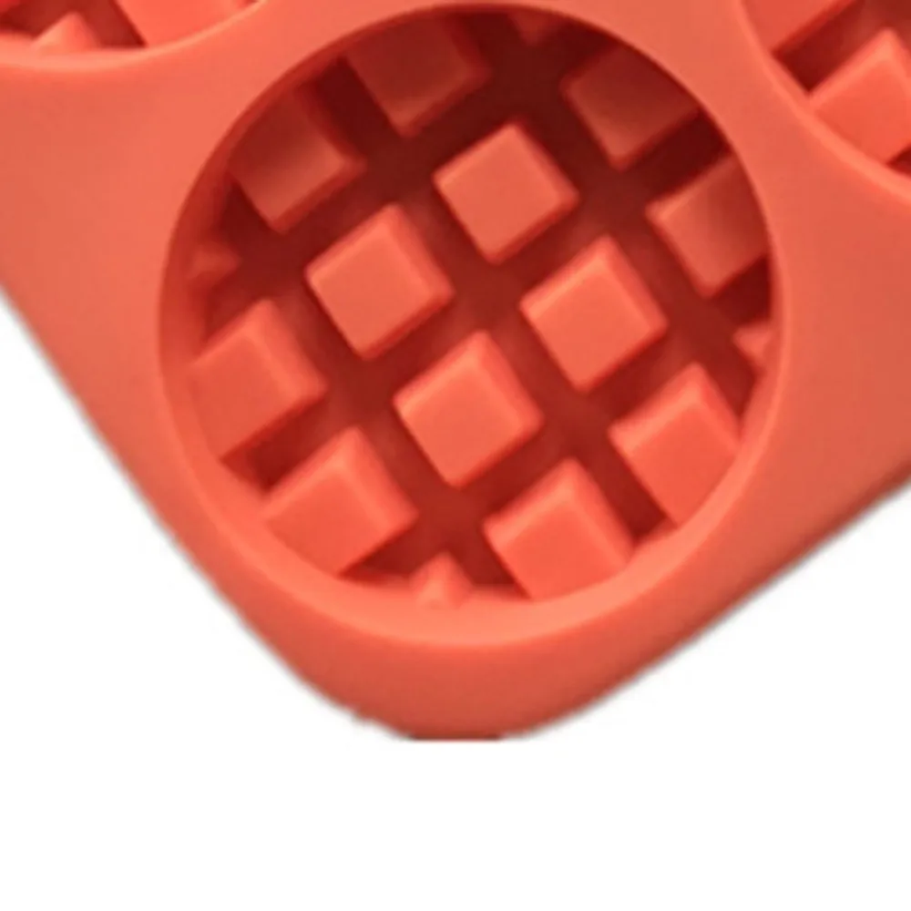 6 отверстий круглая вафельная Форма Мягкая силиконовая форма для торта Diy большой