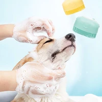 silicone bath body brush shower scrubber with gel dispenser soft massager shower loofah brush dog shampoo grooming brushes