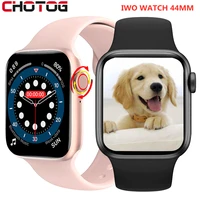 chotog iwo original smart watch men scroll key dial call smartwatch women play music 44mm 1 75 inch split screen watch 2021