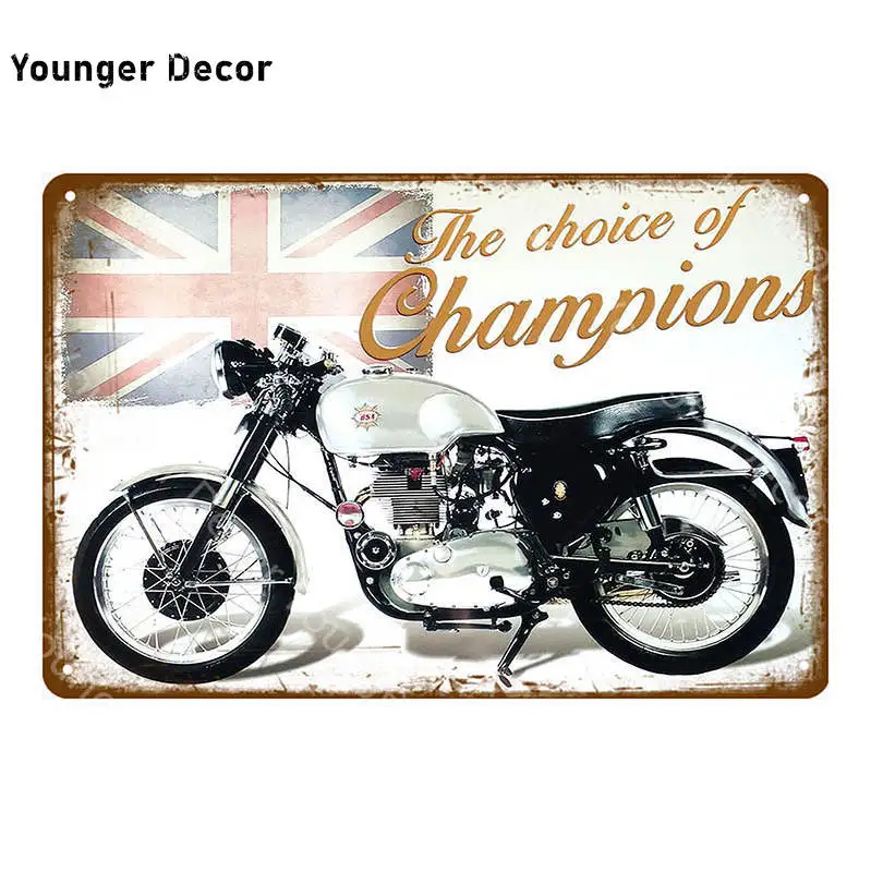 Американская Англия классика мотоциклы винтажные металлические знаки плакат на