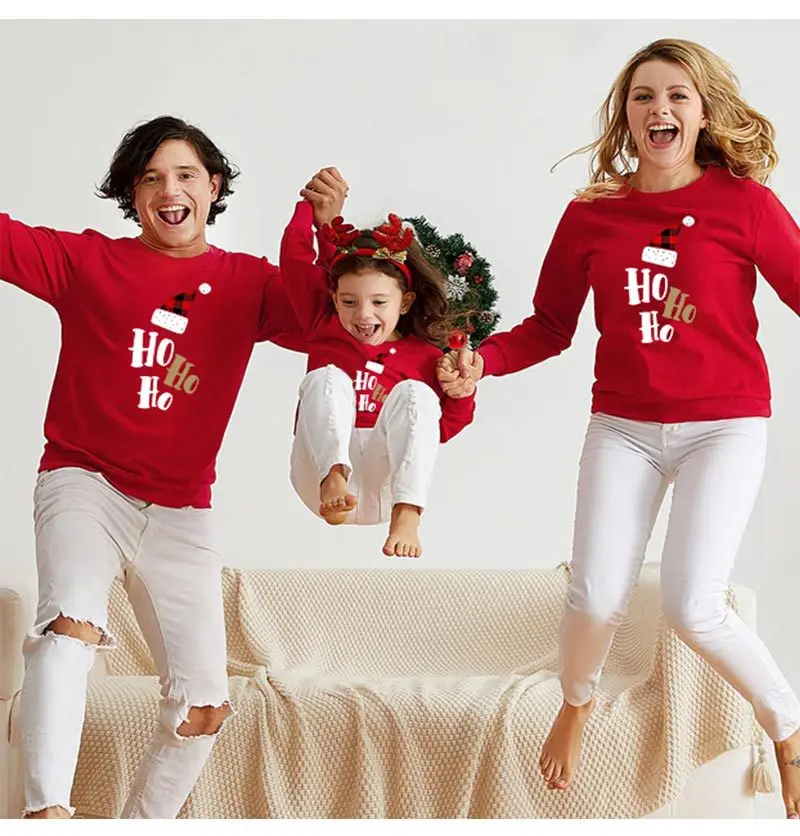 

2020 Foreign Trade Fashion Parent-child Wear Long-sleeved Clothing Father and Son Manufacturers Spot Wholesale Family Matching