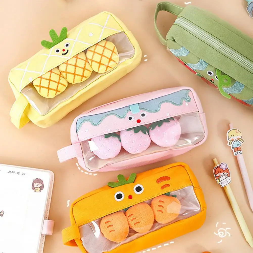 

Холщовый чехол для карандашей, большой емкости, для школы, офиса, путешествий