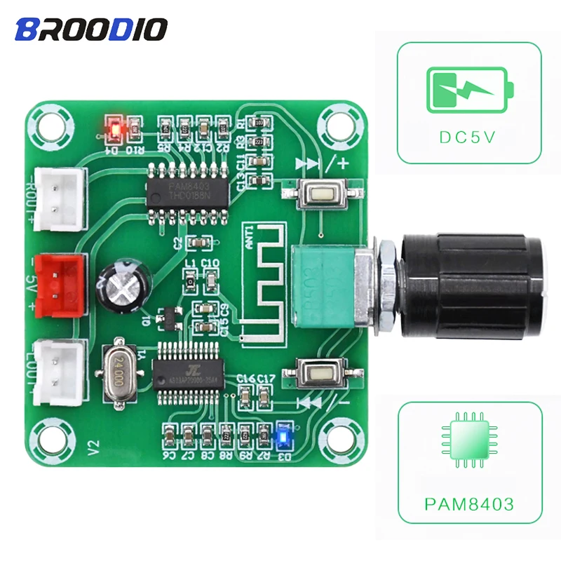 PAM8403 Bluetooth 5 0 усилитель мощности двухканальный 2*5 Вт стерео цифровая аудио Плата HD