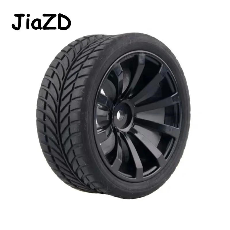 4Pcs 65mm*26mm RC car Tyres &amp Wheel Rims Hex 12 For Tamiya HSP HPI Himoto Redcat Model Car Models On Road Cars 4WD Accessories | Игрушки и