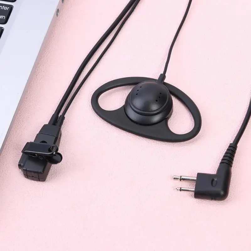 2Pin M голова D форма наушники гарнитура наушник Крюк Walkie Talkie Функция шумоподавления с PPT микрофон для Motorola