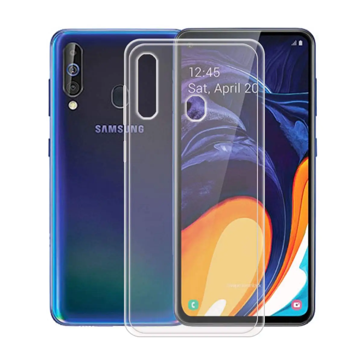 For Samsung A60 Чехол для телефона Samsung Galaxy A10 A20 A30 A40 A50 A70 A80, прозрачные силиконовые чехлы из ТПУ, чехлы, Капа A 50 30 20 40 - Цвет: For Samsung A60