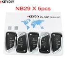 Многофункциональные ключи NB29, оригинальные KD900KD900 +URG200KD-X2 ПРОГРАММАТОРЫ NB Series, пульты дистанционного управления NB29 для автомобильных ключей, 5 шт.лот