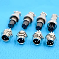10sets new cable connector 12mm aviation socket connector gx12 2 7 core aviation plug socket connector wholesale