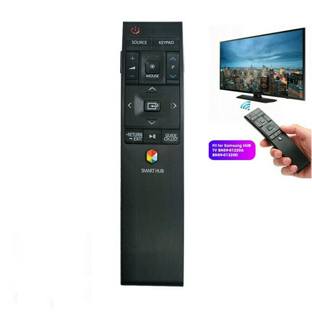 

For Samsung Curved TV BN59-01220E RMCTPJ1AP2 BN5901220E Smart Remote Control BLK Beautiful Appearance And Comfortable Handle