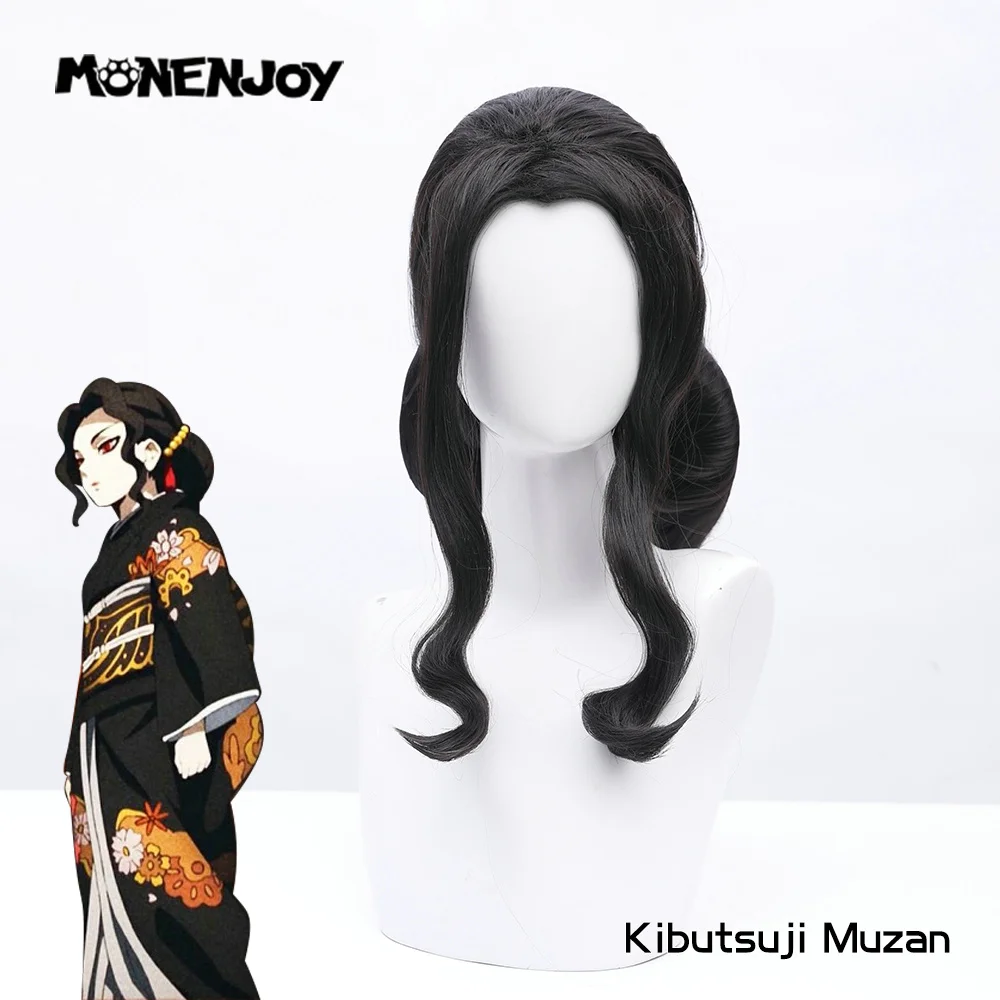 

Парик для косплея Monenjoy Demon Slayer Kibutsuji Muzan Black Woman Cos Hair