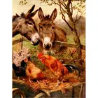 Алмазная 5D картина с изображением Лютика и петуха, животное сделай сам, вышивка крестиком, полная Алмазная мозаика, украшение для дома