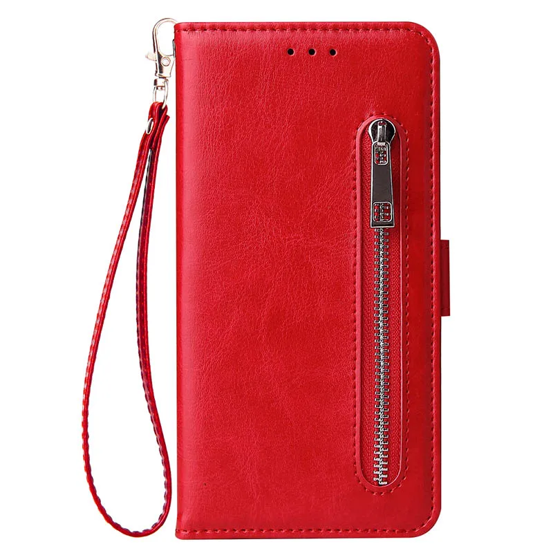 Red Роскошный чехол-кошелек в стиле ретро для телефона Xiaomi mi 8 Lite, кожаный чехол-сумочка для Red mi 6A 6 5A 4X 4A Note 5 6 7 Pro 7 S, чехол - Цвет: Red
