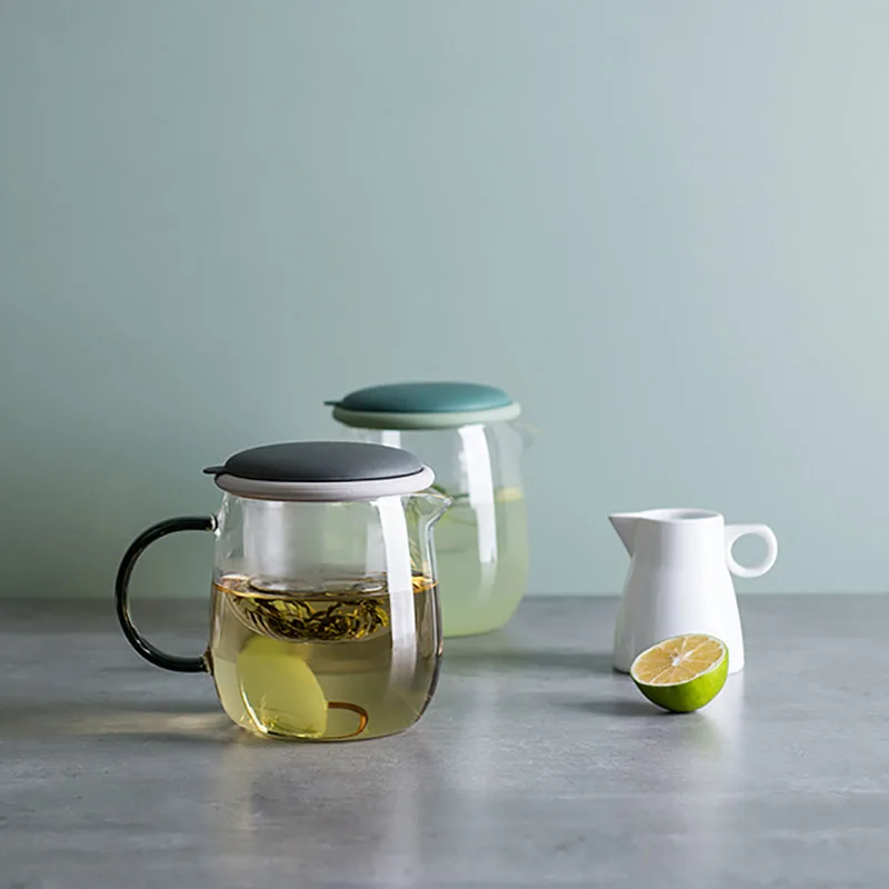 Термостойкий стеклянный чайник практичная бутылка чашка для чая с заваркой
