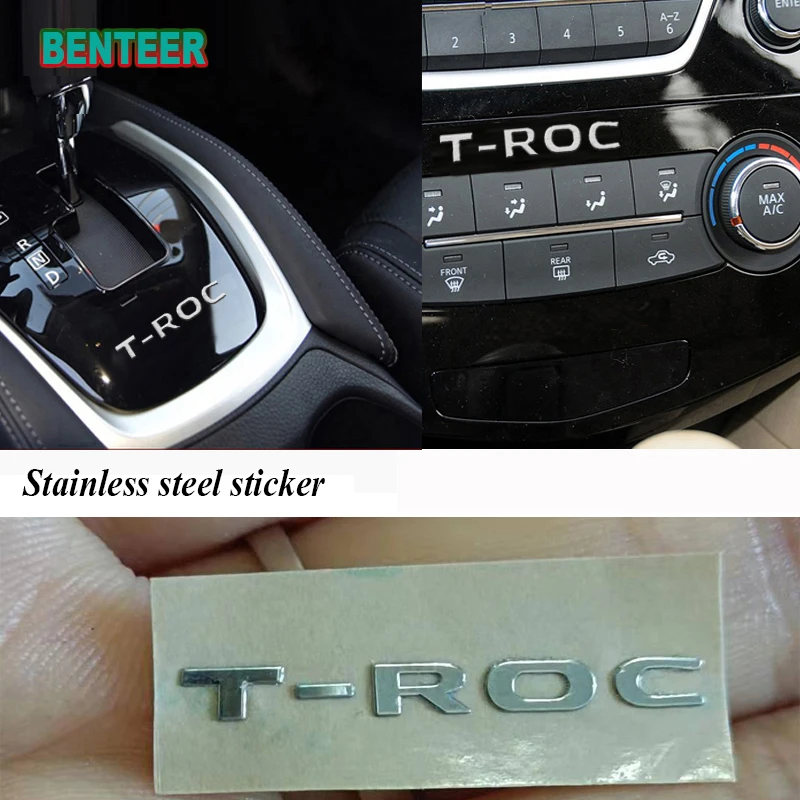 

2pcs/5pcs/10pcs Car Sticker For Volkswagen T-Roc TROC