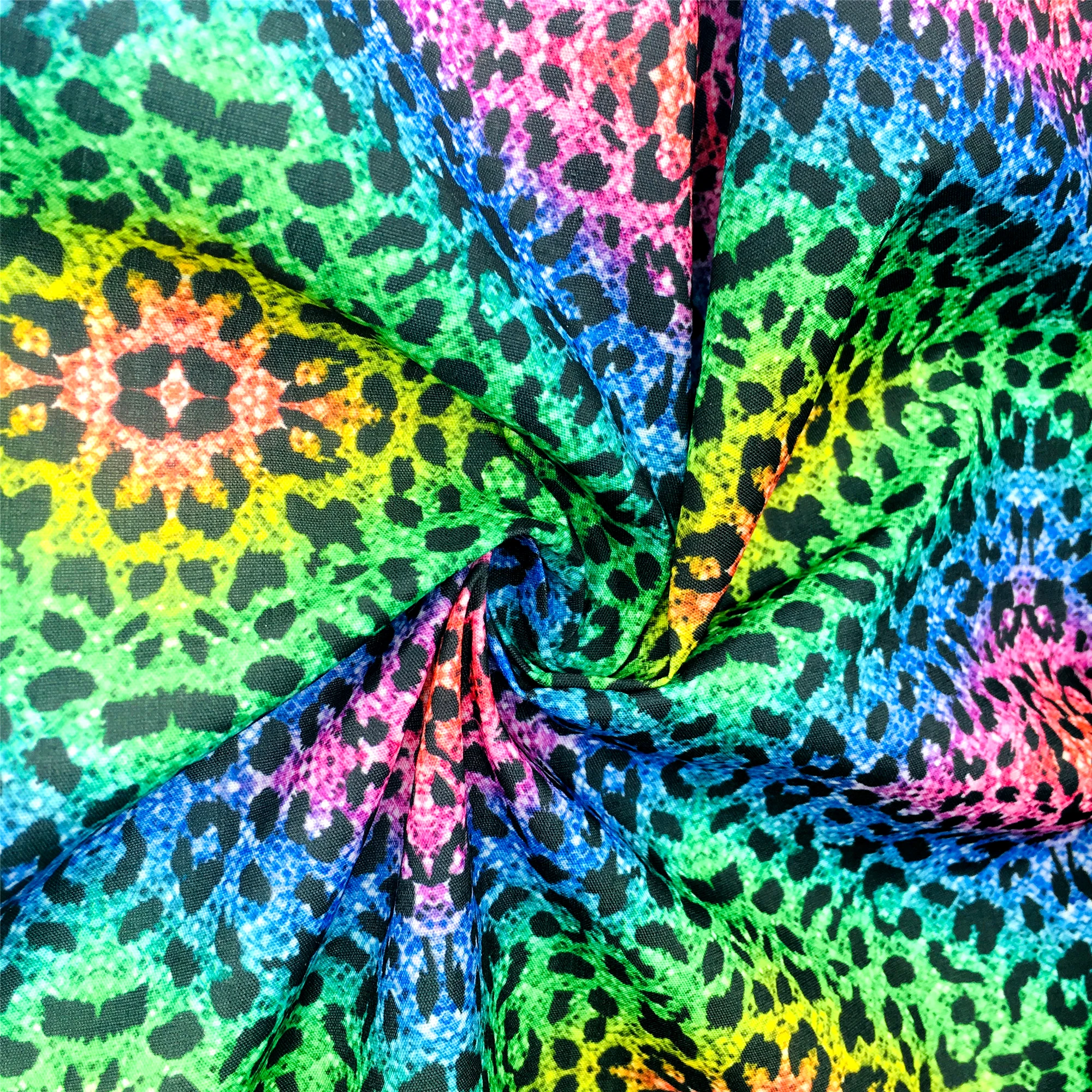 Градиентный цвет леопард 100% хлопок шитье ткань ручной работы для рукоделия 1Yc13544