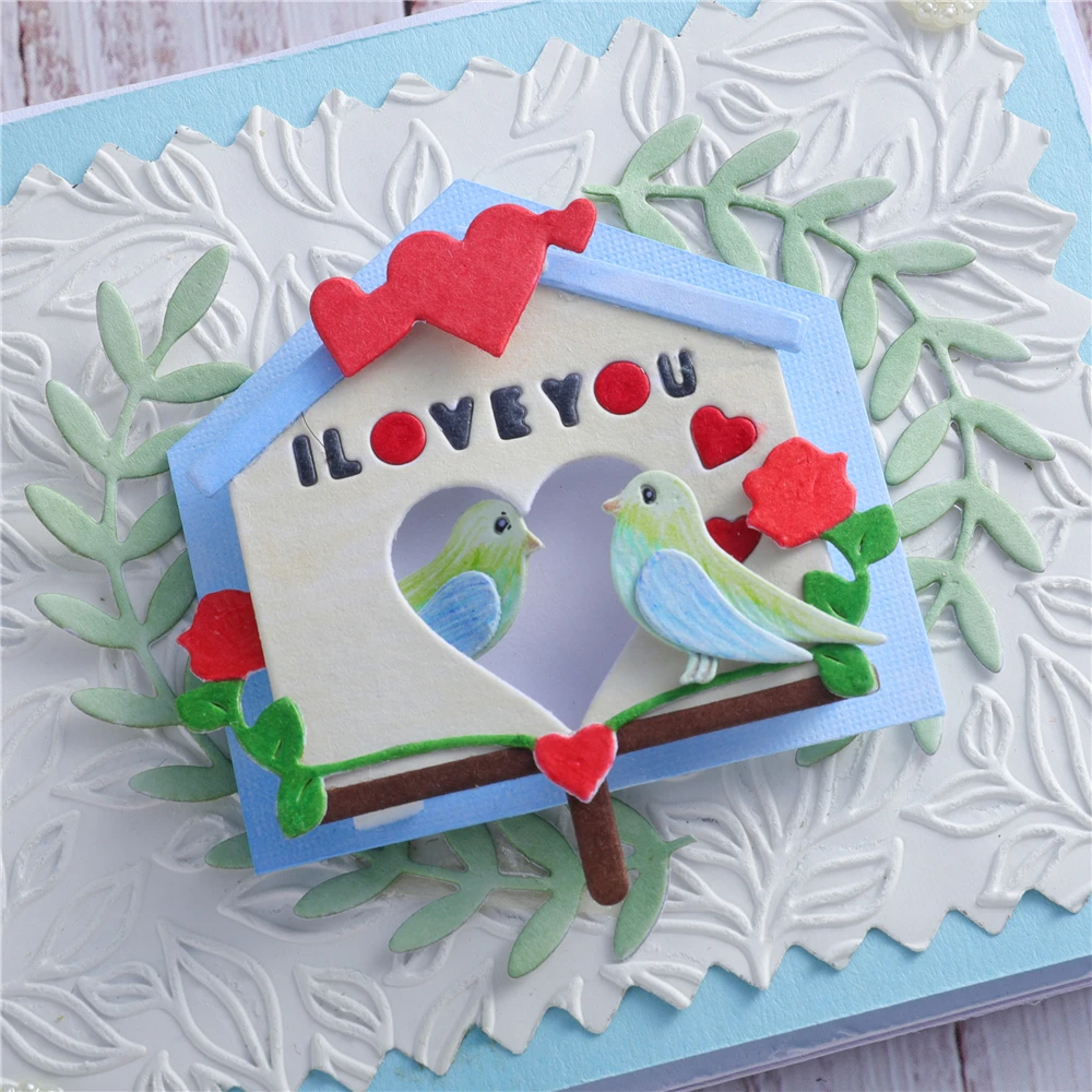 InLoveArts птичье любовное гнездо металлические Вырубные штампы скрапбукинг альбом