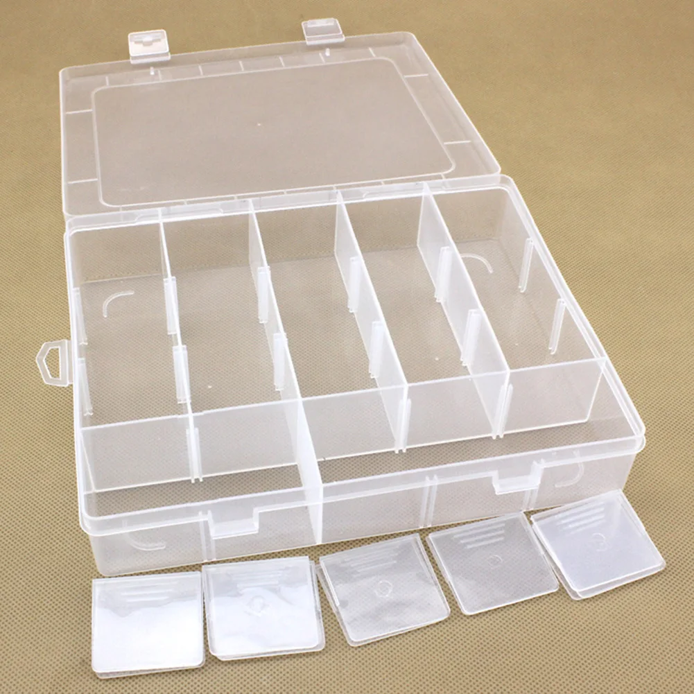 Ящик для хранения ювелирных изделий 20 ячеек съемные серьги кнопки коробка чехол