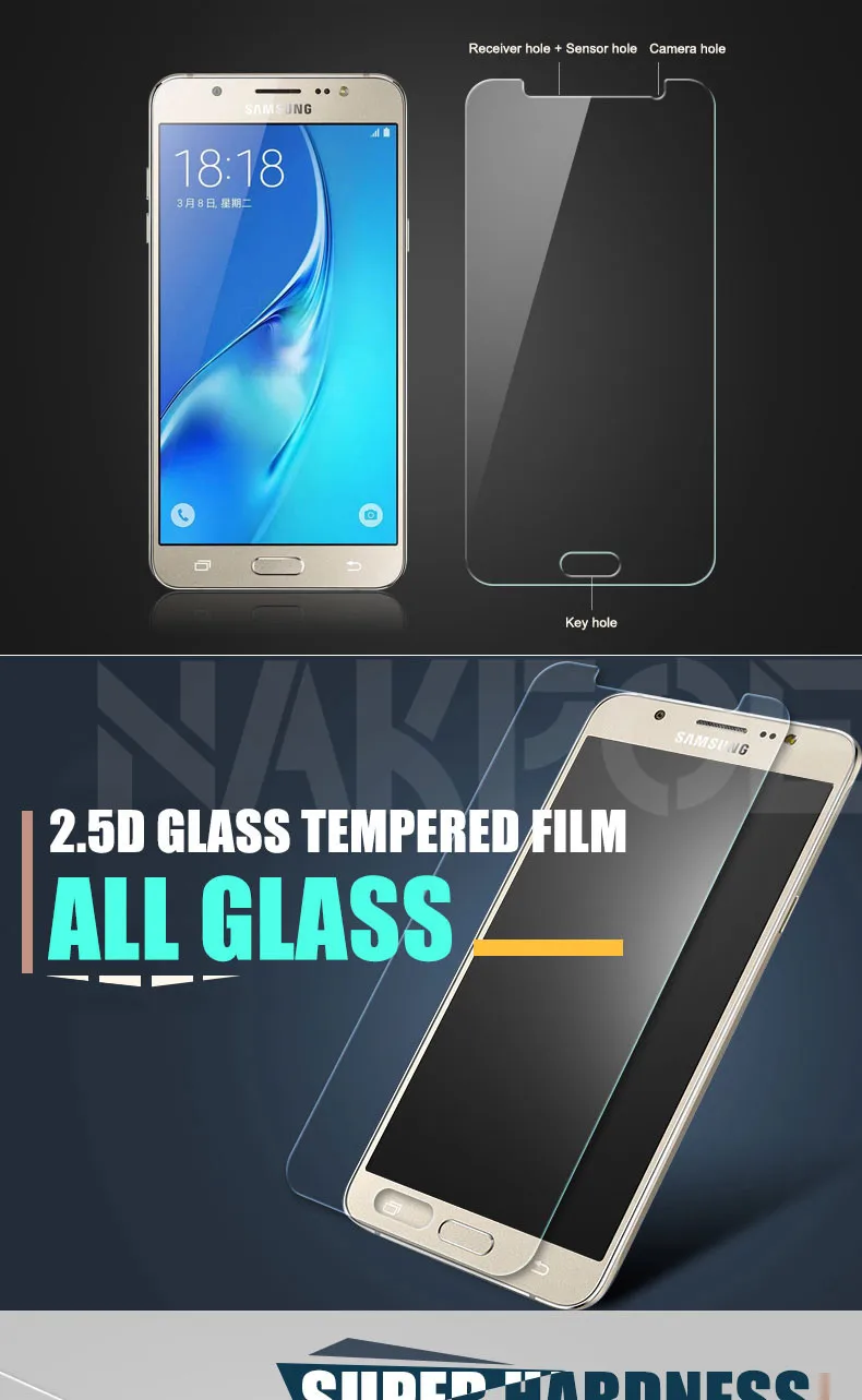 Абсолютная новинка! Премиум закаленное Стекло для Samsung Galaxy A3 A5 A7 J3 J5 J7 A6 A8 A9 Экран защитная плёнка для НУА Вэй чехол