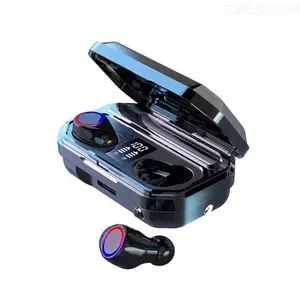 m12 tws bluetooth 5 0 wireless earbuds mini in ear earphones with surround sound auto pairing led display emergency light free global shipping