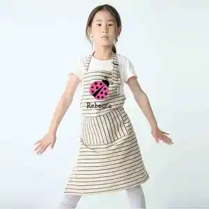 Детский холщовый фартук с принтом, необрастающий, детский сад, поедающий искусство, праздничный фартук